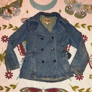 Mudd Double-Breasted Blue Jean Jacket